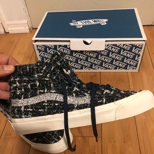 vans women's og old skool lx tweed sneakers